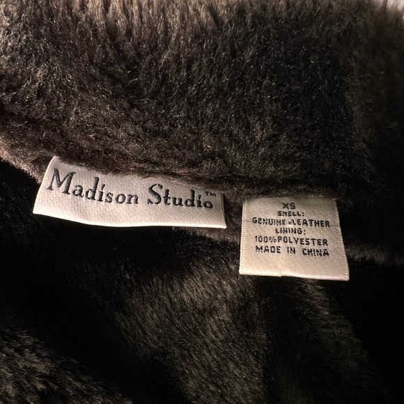 Madison Studio Dark Brown Vest with Black Collar - Picture 11 of 11